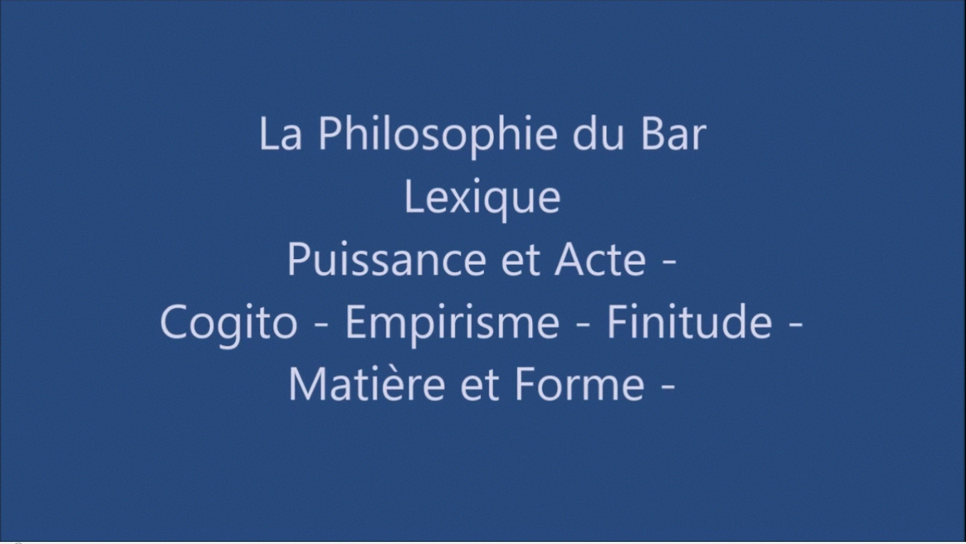 Lexique philosophique (4) : Puissance, Acte, Cogito… : vidéo