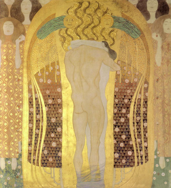 Peinture caséine : analyse des frises de Beethoven de Klimt