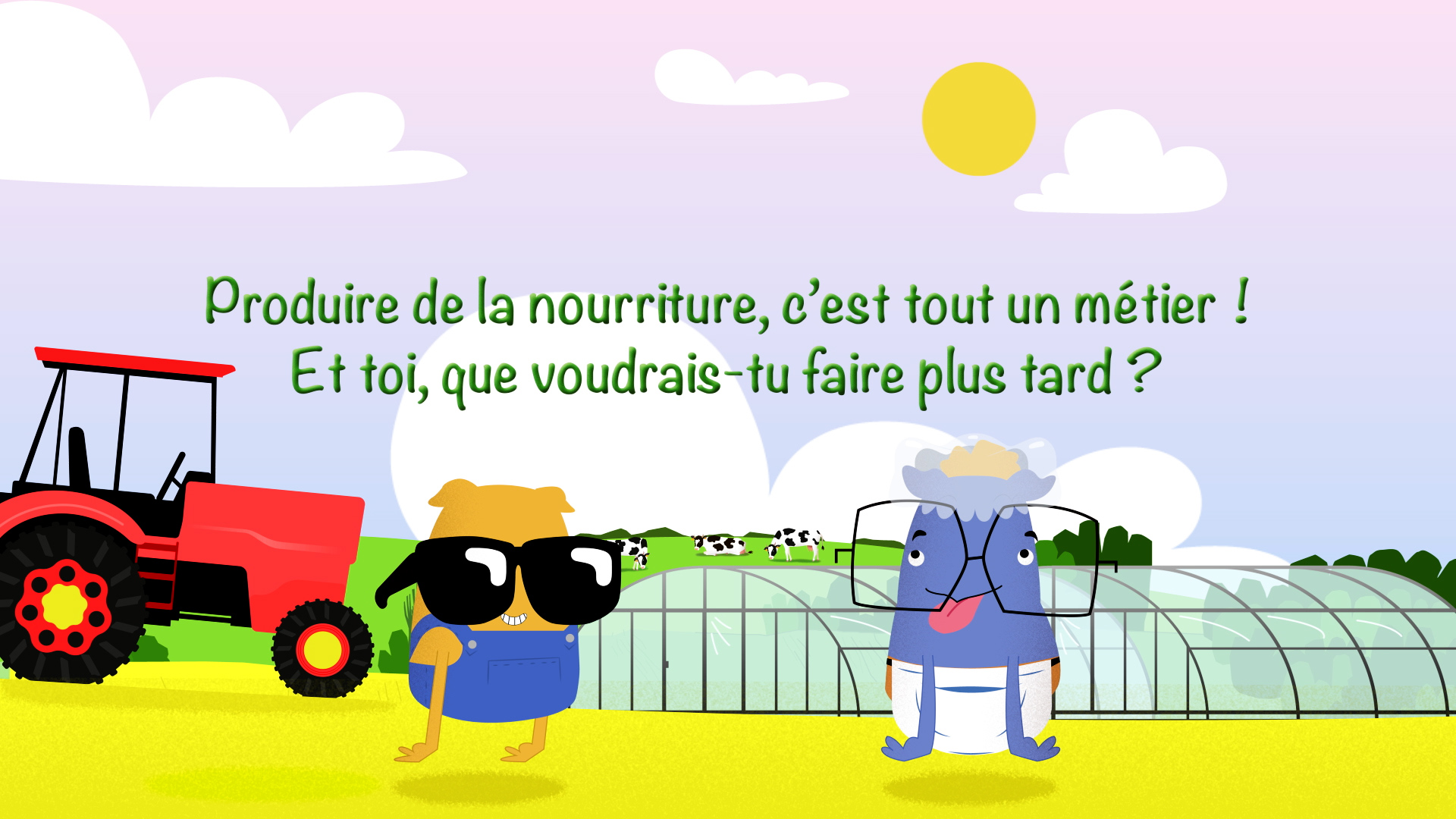 Bo & Bu - Métier, Conduire un tracteur