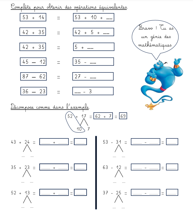 Calculer rapidement jusque 100