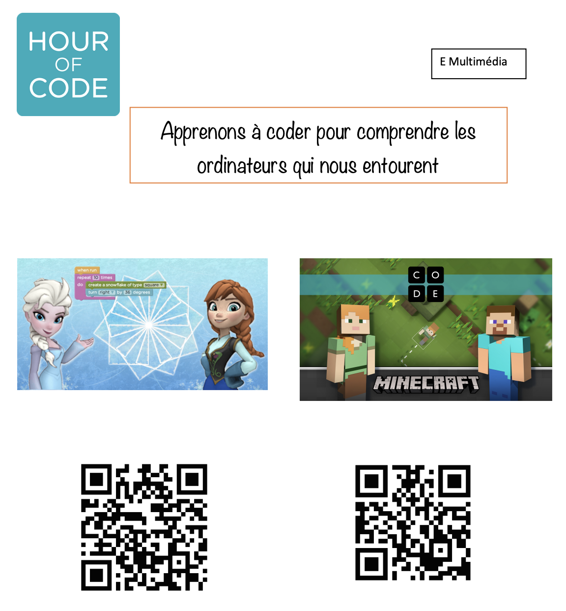 Heure du code : exercices on-line!