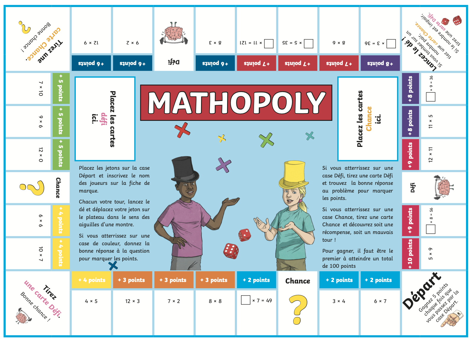 Mathopoly : le Monopoly des math!