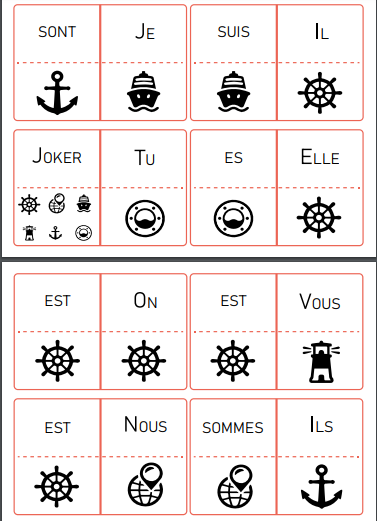 Domino de conjugaison (être et avoir à l'indicatif présent)