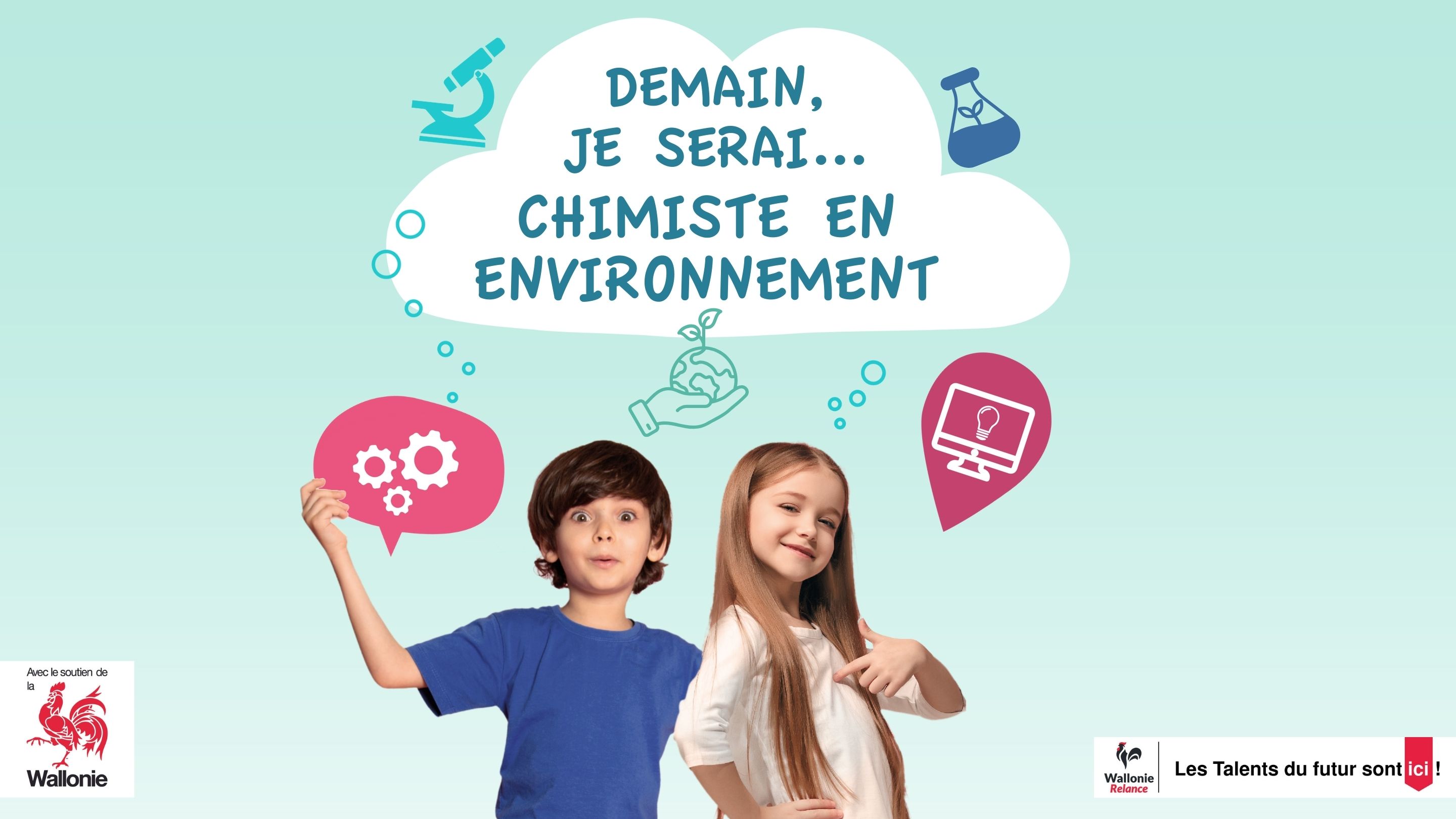 Capsule vidéo didactique sur le métier de chimiste en environnement accompagnée d'une fiche de compréhension à l'audition