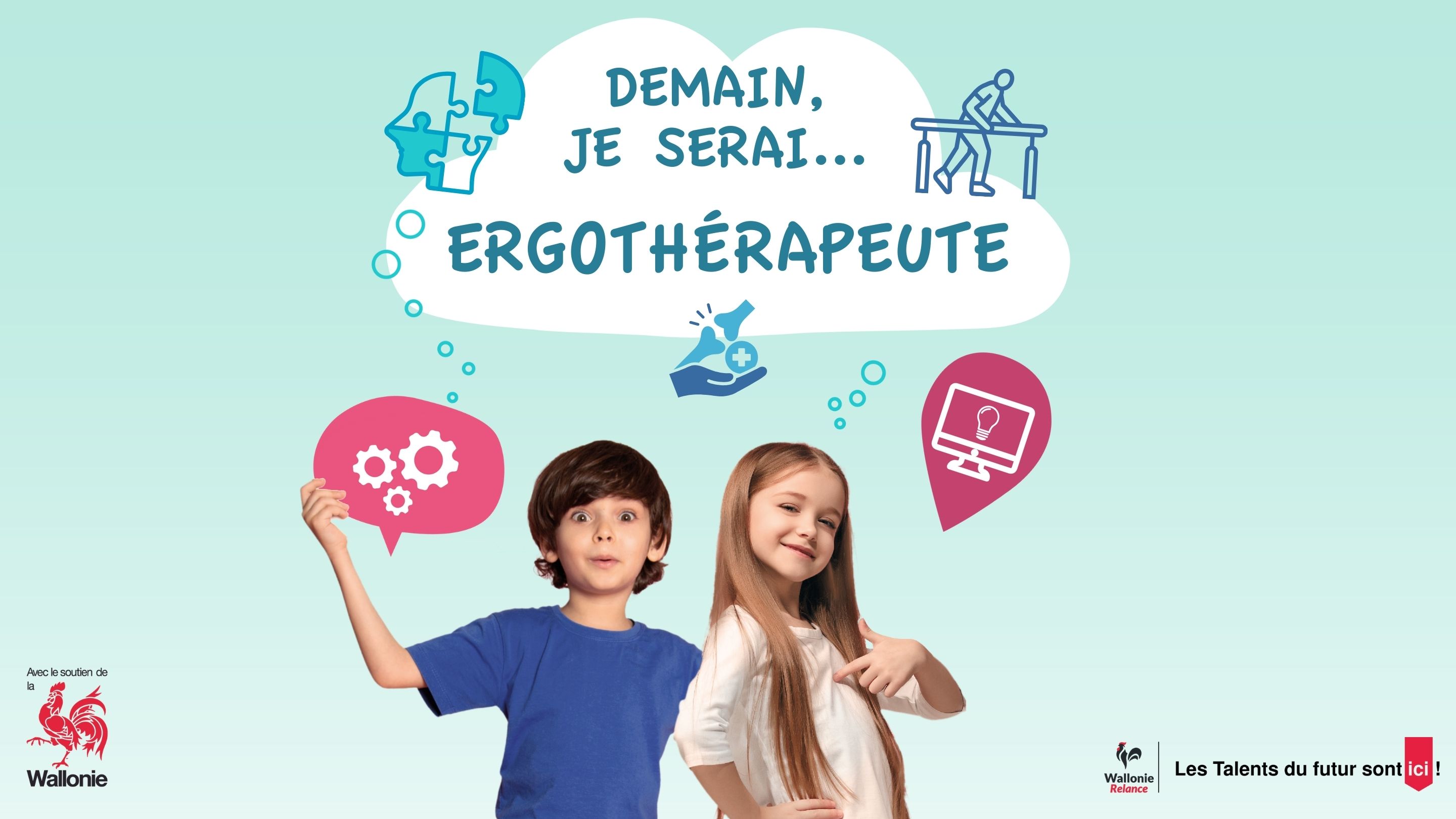 Capsule vidéo didactique sur le métier d'ergothérapeute accompagnée d'une fiche de compréhension à l'audition