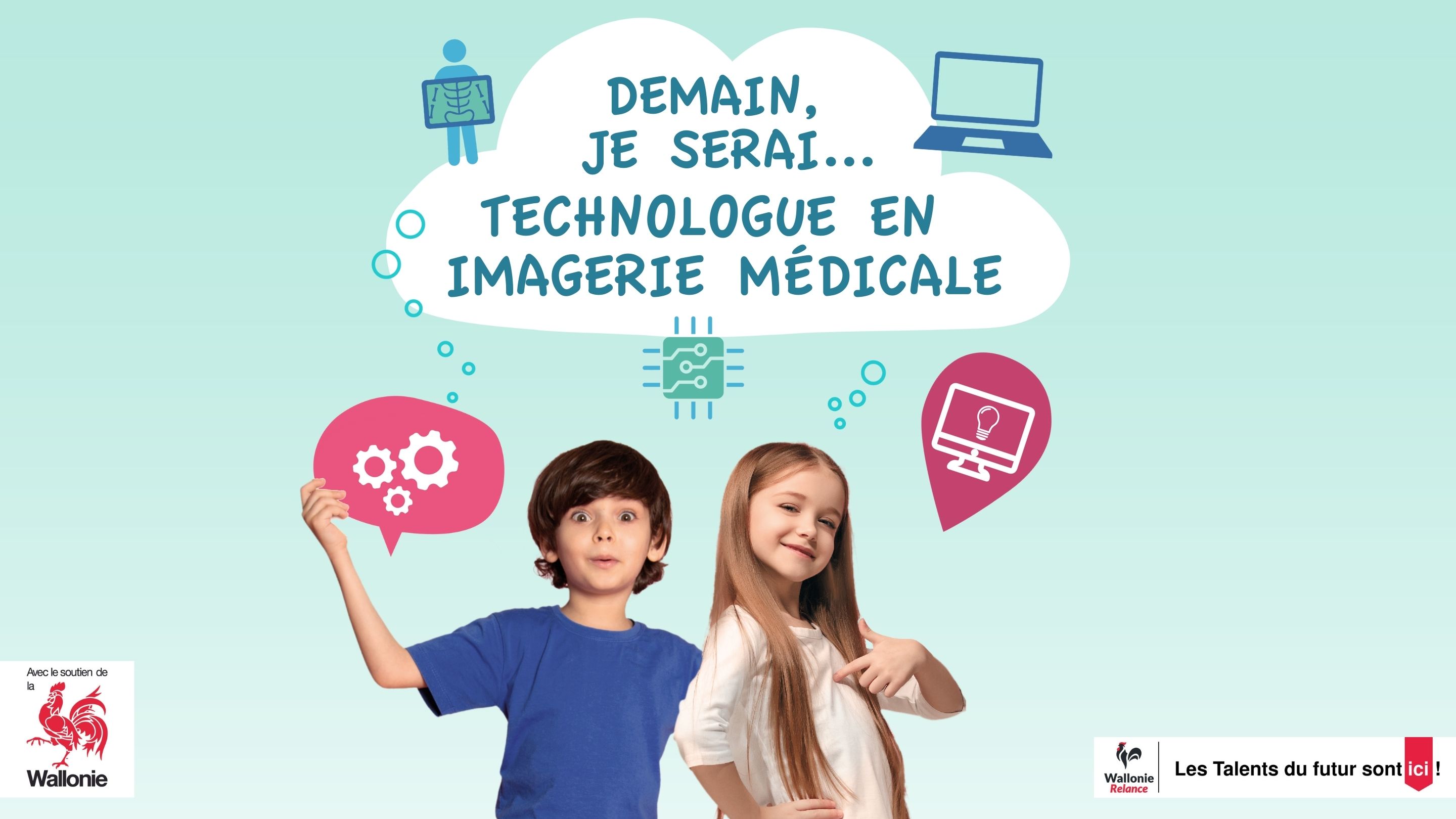 Capsule vidéo didactique sur le métier de technologue en imagerie médicale accompagnée d'une fiche de compréhension à l'audition