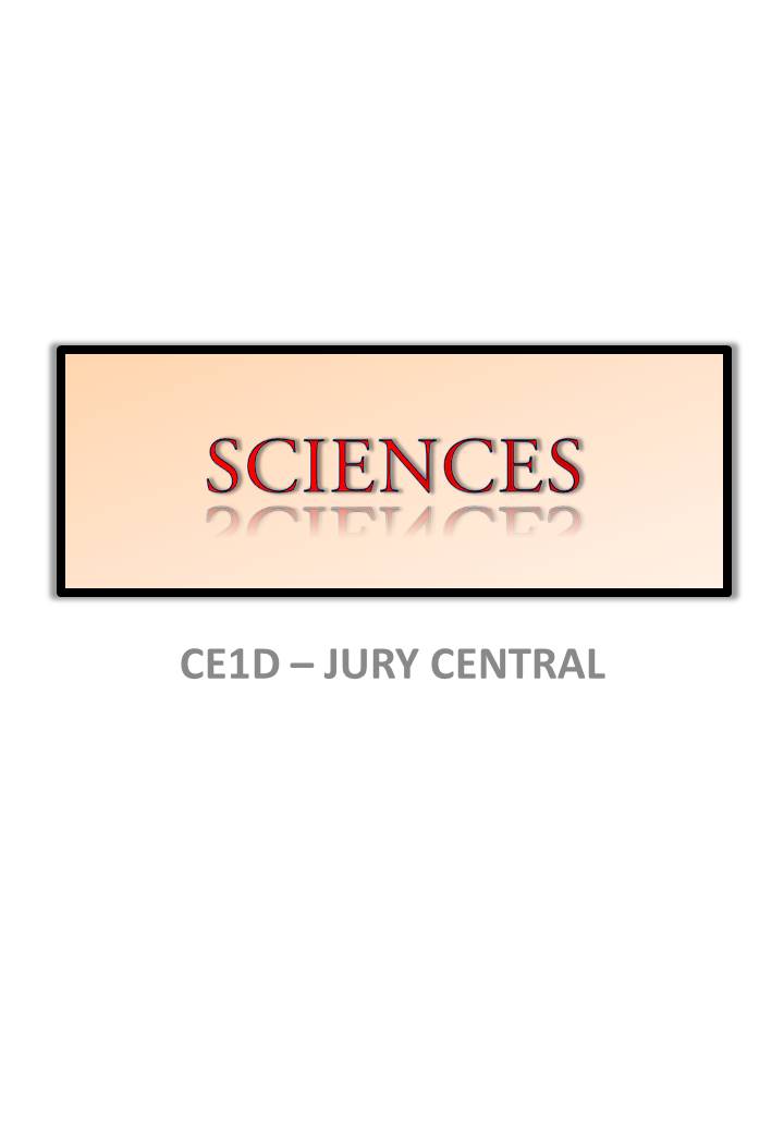 CE1D - Cours de sciences