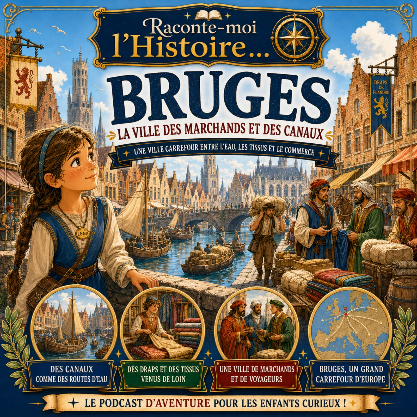 Podcast audio : découvrir Bruges, ville des marchands et des canaux