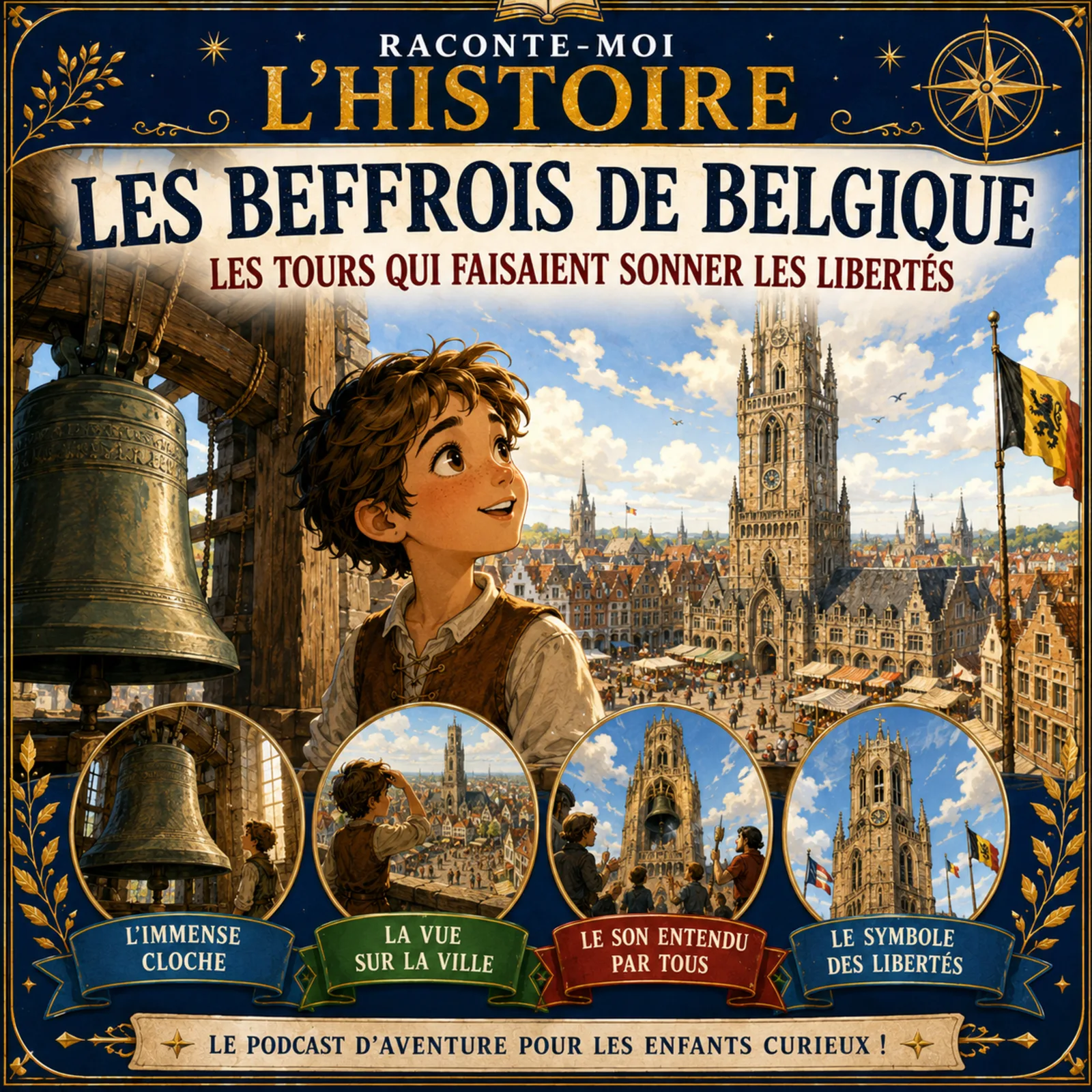 Podcast audio : découvrir les beffrois de Belgique et les libertés des villes médiévales