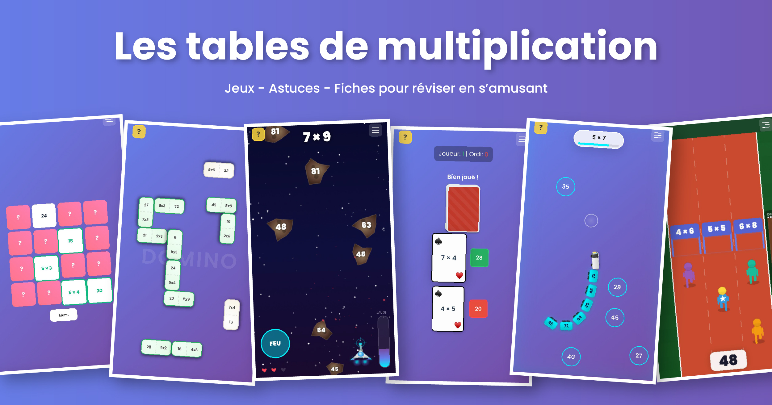 Un site gratuit pour apprendre les tables de multiplication en s'amusant